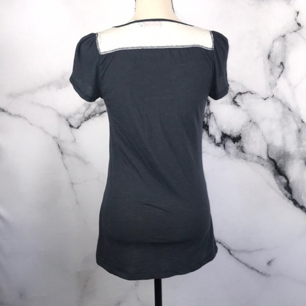 🎁 LUX pajama shirt dress eyelet detail size Large - Picture 3 of 8